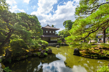 ginkakuji silver temple at kyoto higashiyama district, Japan - Powered by Adobe