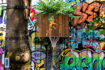 panier de basket en milieu urbain