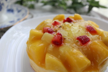 マンゴーのケーキ