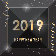Vector 2019 Happy New Year background