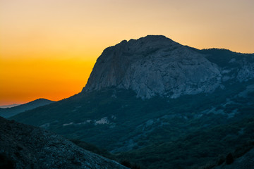 Obraz na płótnie Canvas Sunset in the mountains