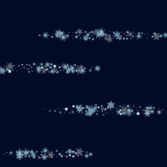 Abstract form of flying snowflakes Randomly floating snowflakes, snow flakes Bright design of packaging, wallpapers, tiles, textiles, covers