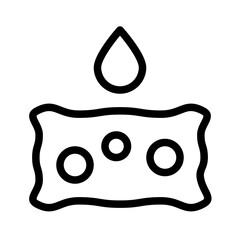 Absorb Absorbent Sponge Liquid vector icon