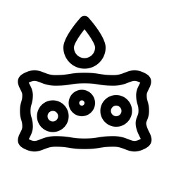 Absorb Absorbent Sponge Liquid vector icon