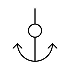 Anchor Harbor Tourism Travel Journey Voyage Tour vector icon