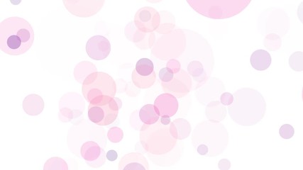 Bubbles in pink and purple color floating in abstract background animation. Animated backdrop with moving elements.