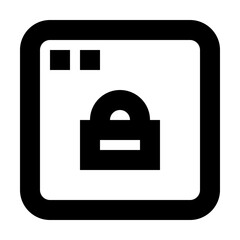 Obraz premium App Lock Security Protect Protection Secure vector icon