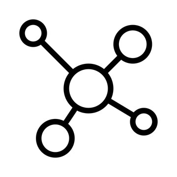 Atomizing Nuclear Atomic Core Connect vector icon