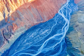 Foto auf Acrylglas Schlucht Canyon Flussbett Nahaufnahme