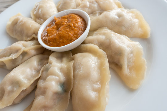 Plate Of Nepalese Momos