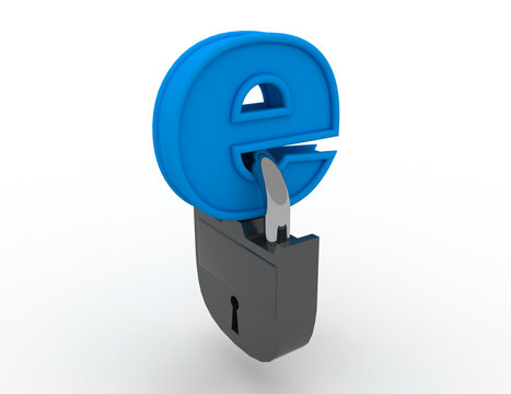 symbol internet with keys