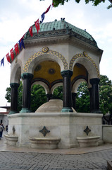 German fountain in Sultanahmet in Istanbul, Turkey. 