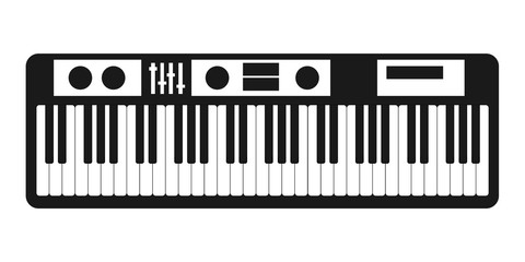Fototapeta premium Synthesizer icon vector isolated on white background for your web and mobile app design, Synthesizer logo concept