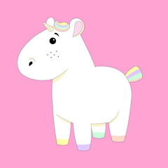 Fototapeta premium Cute Magic Unicorn