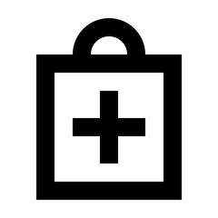 Bag Add Commerce Market Shop Supermarket vector icon