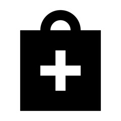 Bag Add Commerce Market Shop Supermarket vector icon