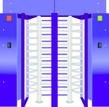recommend clip art: full-height turnstile security system