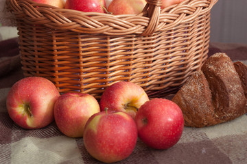 apples in a basket