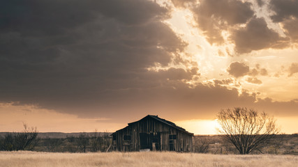 Barn On The West Texas Prairie