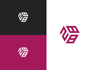 Combination number, stylish vector emblem for design