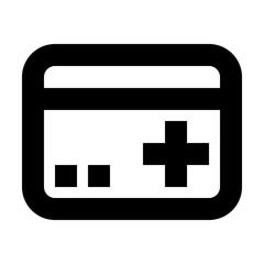 Bank Card Add Commerce Market Shop Supermarket vector icon