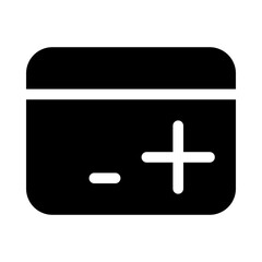 Obraz premium Bank Card Add Commerce Market Shop Supermarket vector icon