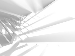 Futuristic White Architecture Design Background