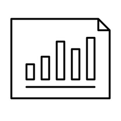 Bar Chart Work Office Business Productivity Job Employment vector icon