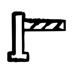 Barrier City Town Map Locations vector icon