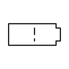 Fototapeta premium Battery Empty Interface App Gui Software Buttons vector icon