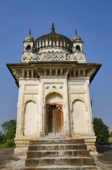 Fototapeta na wymiar PRATAPESHWAR TEMPLE, Facade - Eastern and Southern Temples, Western Group, Khajuraho, Madhya Pradesh, UNESCO World Heritage Site
