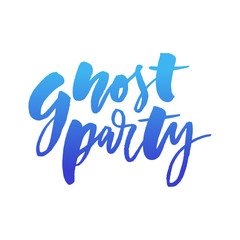 slogan Ghost Party phrase graphic vector Print lettering calligraphy