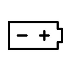 Battery Pole Power Energy Force Electricity vector icon