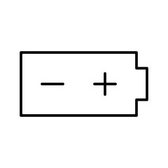 Obraz premium Battery Pole Power Energy Force Electricity vector icon