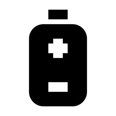 Obraz premium Battery Poles Media Multimedia Electronics Hardware vector icon