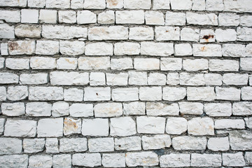 Real white stone Background. Outdoor