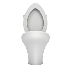 Toilet bowl 3d render isolated on white background