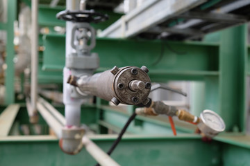 Piping hot tapping and hydro testing by nitrogen in petrochemical plant.