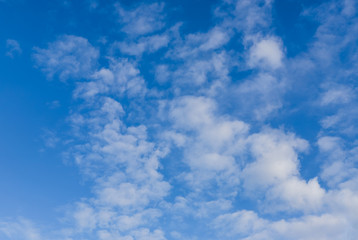 Fluffy Cloud And Blue Sky background