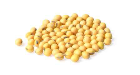 soy beans on white background