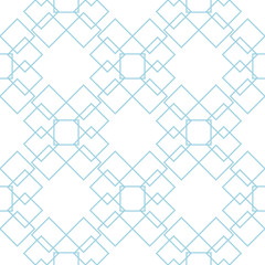 White and blue geometric seamless pattern