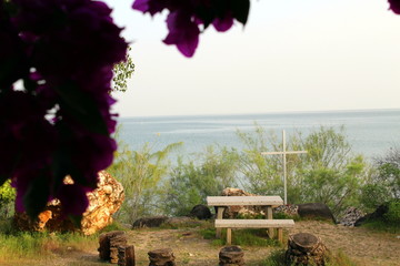 Shore of the sea of galilee