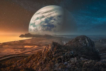 Zelfklevend Fotobehang New planet © AEyZRiO