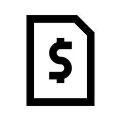 Bill Dollar Math Finance Money Exchequer Cash vector icon