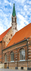 Obraz premium Evangelical Lutheran Church of Saint John the Baptist in old Riga, Latvia, EC