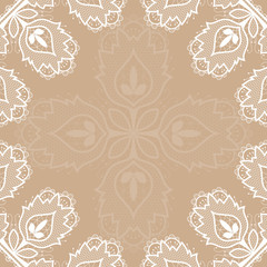 White floral lace decorative background
