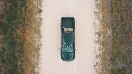 Truck On Dirt Road