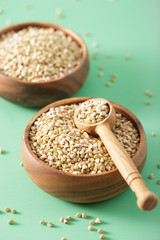 raw green buckwheat healthy ingredient