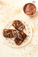  Chocolate yeast cake 