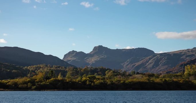 The Langdale Pikes Mountains and Lake Timelapse